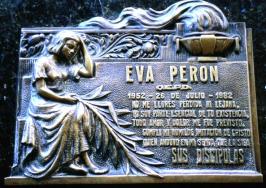 The resting place of Eva Peron the first lady of argentina from 1946 until her death in 1952 la recoleta cemetery contains the graves of many notable people from Argentina