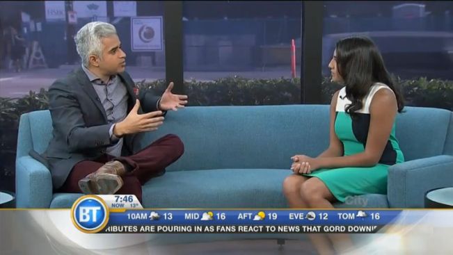 Attiya Hirji of Aga Khan Foundation Canada on Breakfast TV Vancouver's host Riaz Meghji
