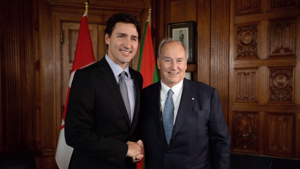 Prime Minister Trudeau to attend dinner for Aga Khan in Ottawa